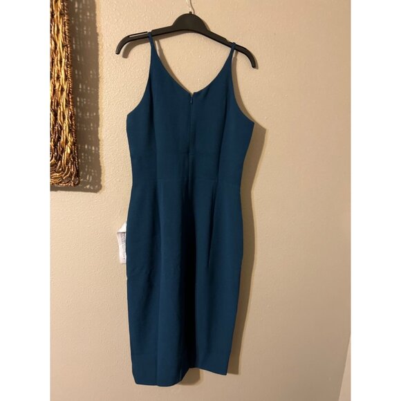 Dress The Population Dress Peacock Jade Blue Green L Large  LYLA Washable NWT - Picture 9 of 11